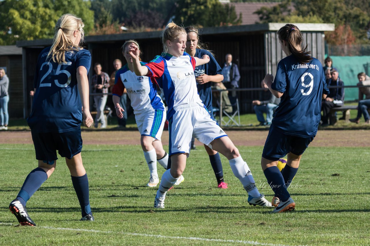 Bild 345 - B-Juniorinnen Krummesser SV - SV Henstedt Ulzburg : Ergebnis: 0:3